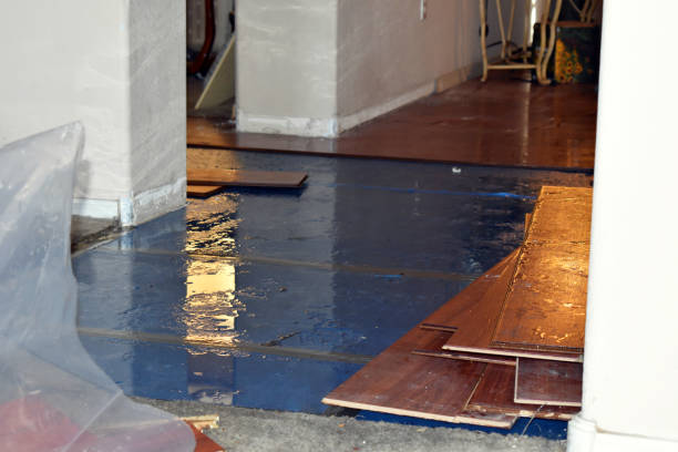 Professional Basement Water Removal technician working in Oakland, ME